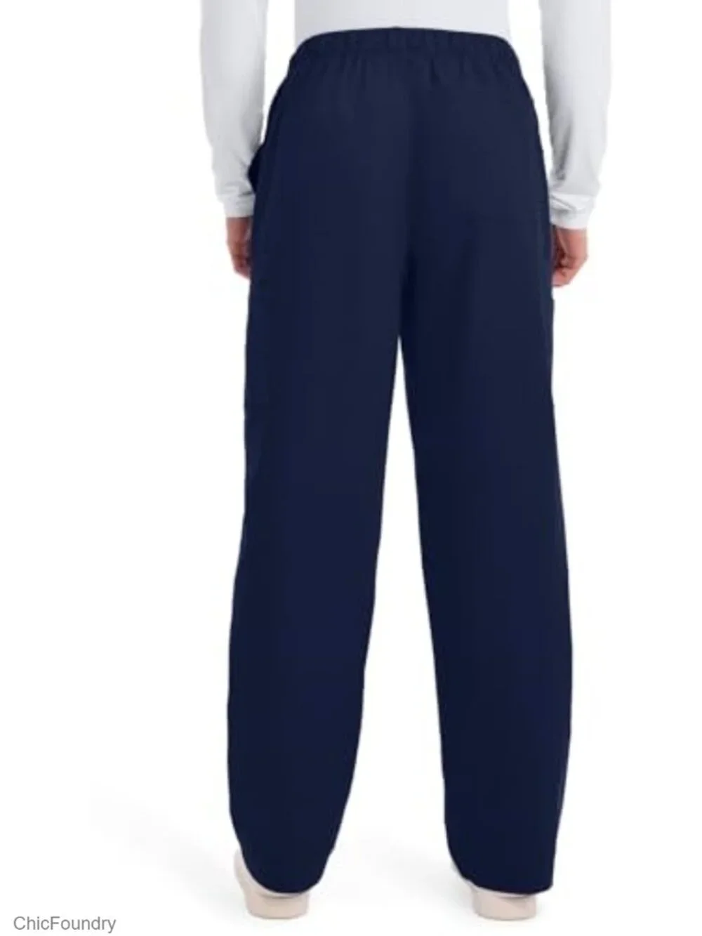 Men's Cargo Scrub Pants 7 Pockets Elastic Waist 2-Way Stretch